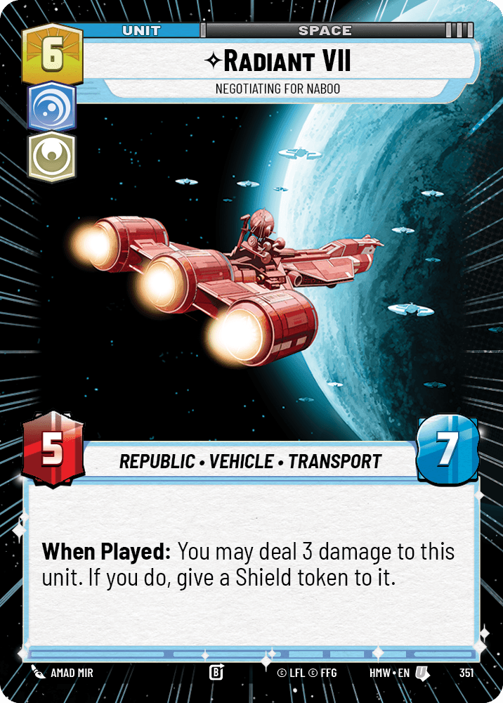 Radiant VII — Negotiating for Naboo #351/272 from Homeworlds
