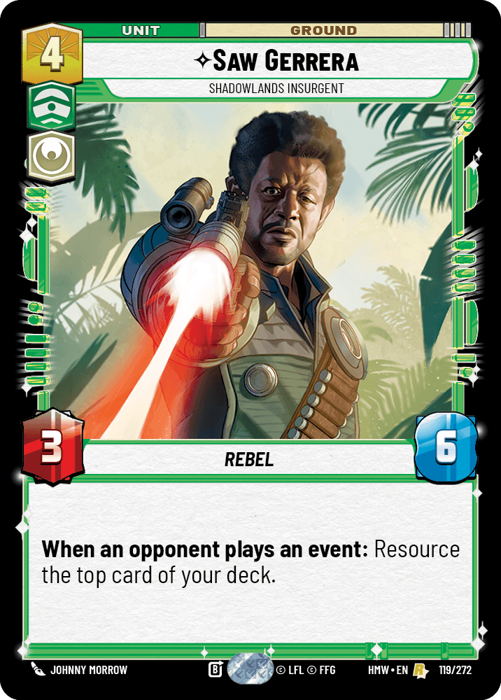 Saw Gerrera — Shadowlands Insurgent #119/272 from Homeworlds