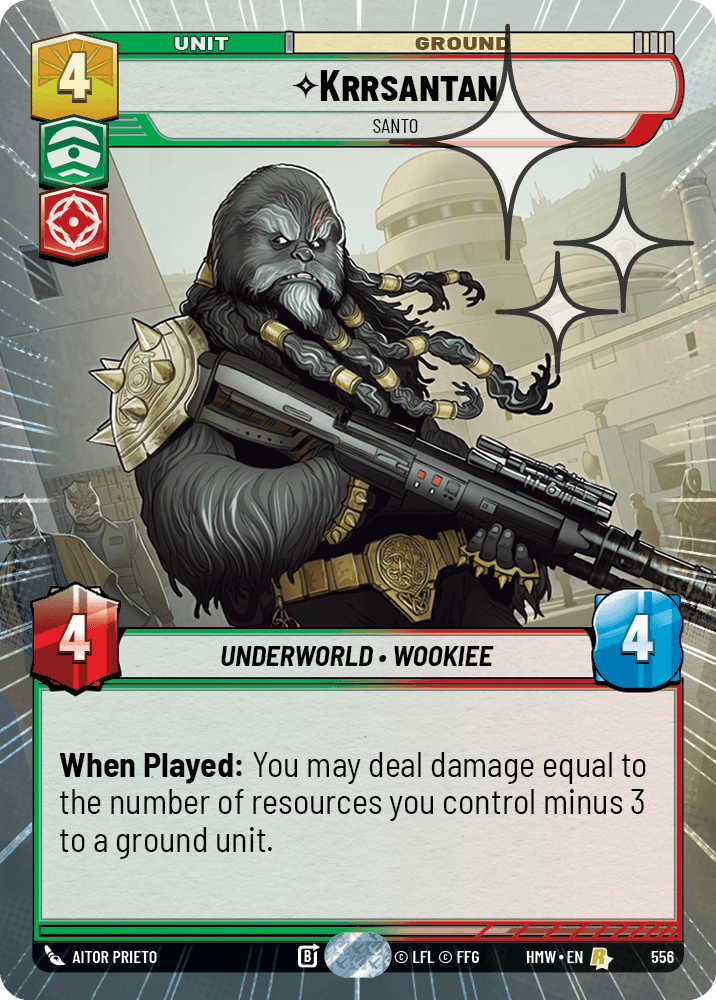 Krrsantan — Santo #556/272 from Homeworlds