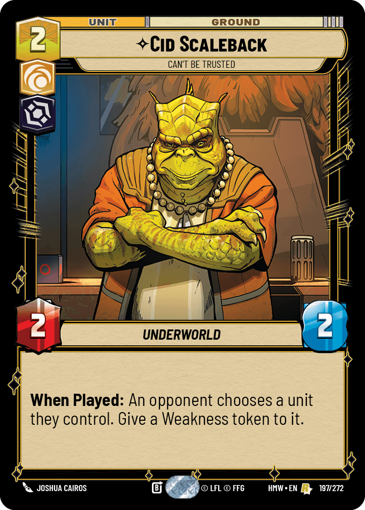 Cid Scaleback — Can't Be Trusted #197/272 from Homeworlds