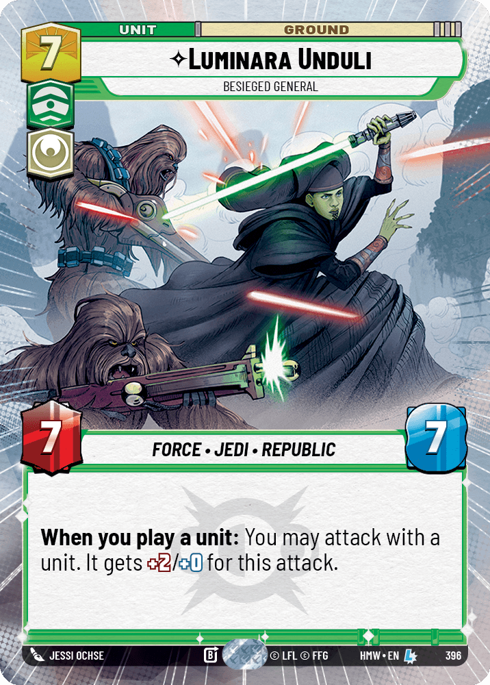 Luminara Unduli — Besieged General #396/272 from Homeworlds