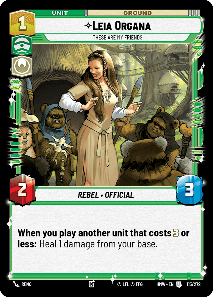Leia Organa — These are My Friends #115/272 from Homeworlds