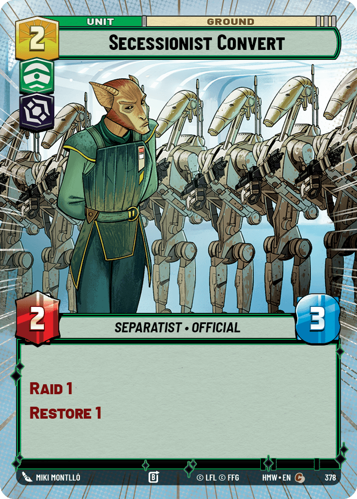 Secessionist Convert #378/272 from Homeworlds