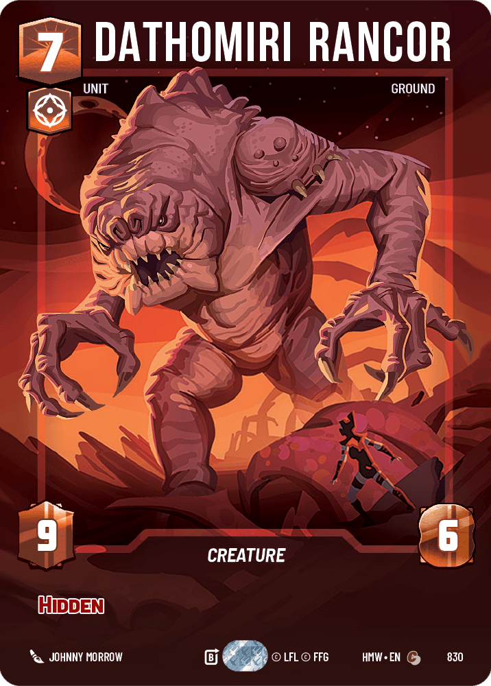 Dathomiri Rancor #830/272 from Homeworlds
