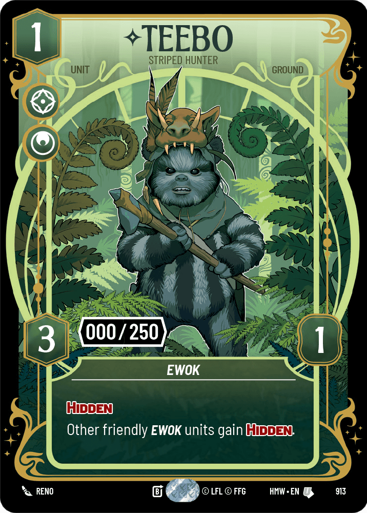 Teebo — Striped Hunter #913/272 from Homeworlds