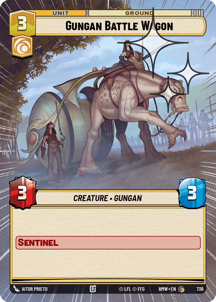 Gungan Battle Wagon #736/272 from Homeworlds
