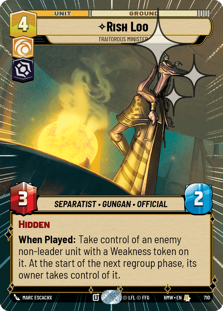 Rish Loo — Traitorous Minister #710/272 from Homeworlds