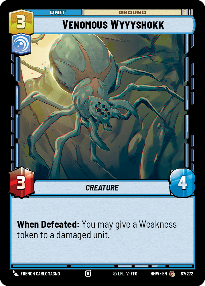 Venomous Wyyyshokk #087/272 from Homeworlds