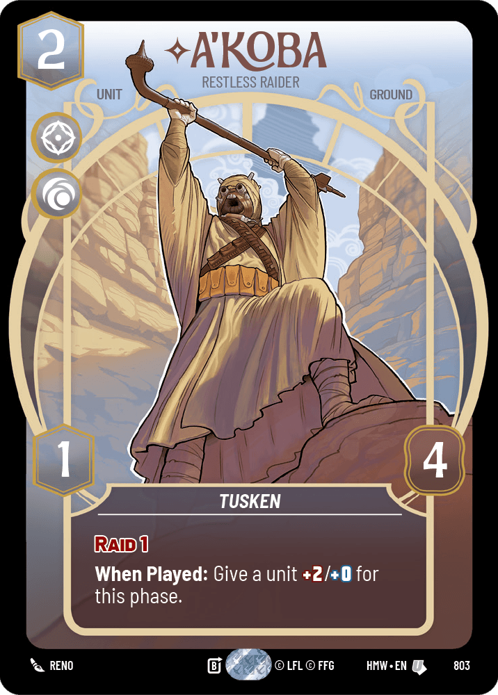 A'Koba — Restless Raider #803/272 from Homeworlds