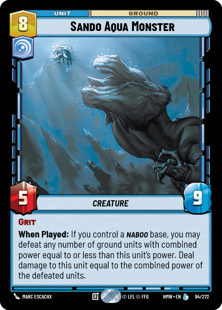 Sando Aqua Monster #094/272 from Homeworlds