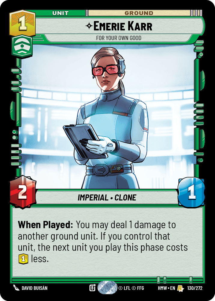 Emerie Karr — For Your Own Good #130/272 from Homeworlds