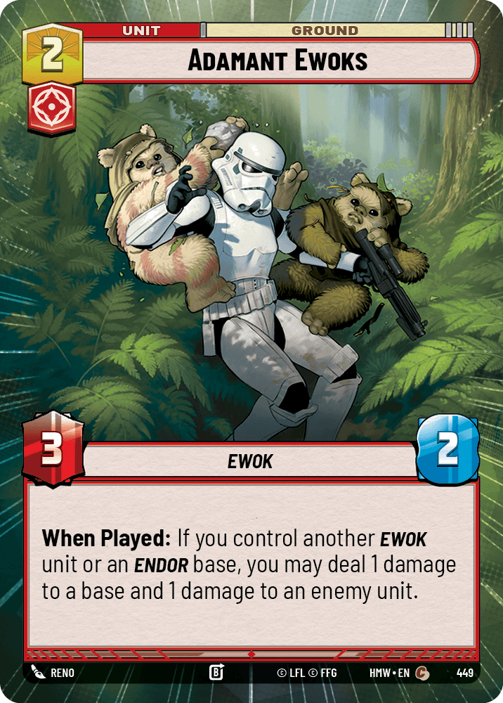 Adamant Ewoks #449/272 from Homeworlds