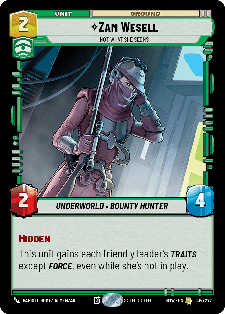 Zam Wesell — Not What She Seems #134/272 from Homeworlds