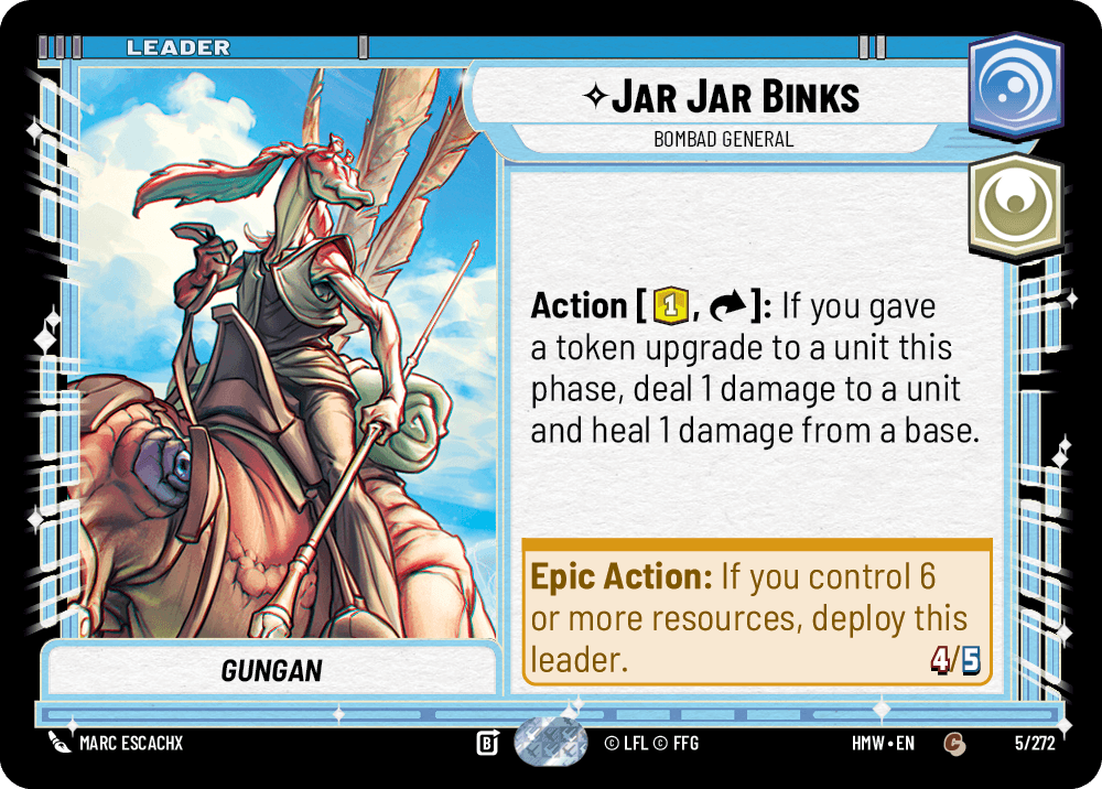 Jar Jar Binks — Bombad General #005/272 from Homeworlds