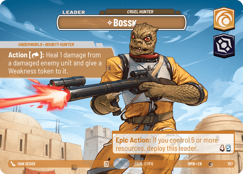 Bossk — Cruel Hunter #797/272 from Homeworlds