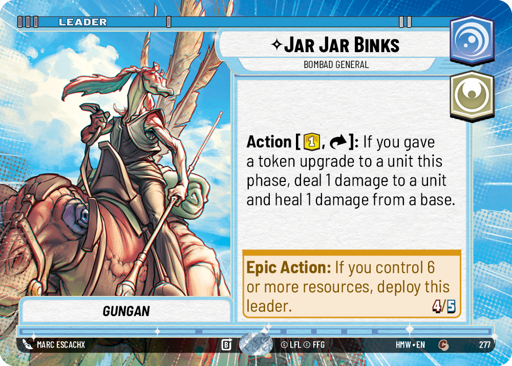 Jar Jar Binks — Bombad General #277/272 from Homeworlds