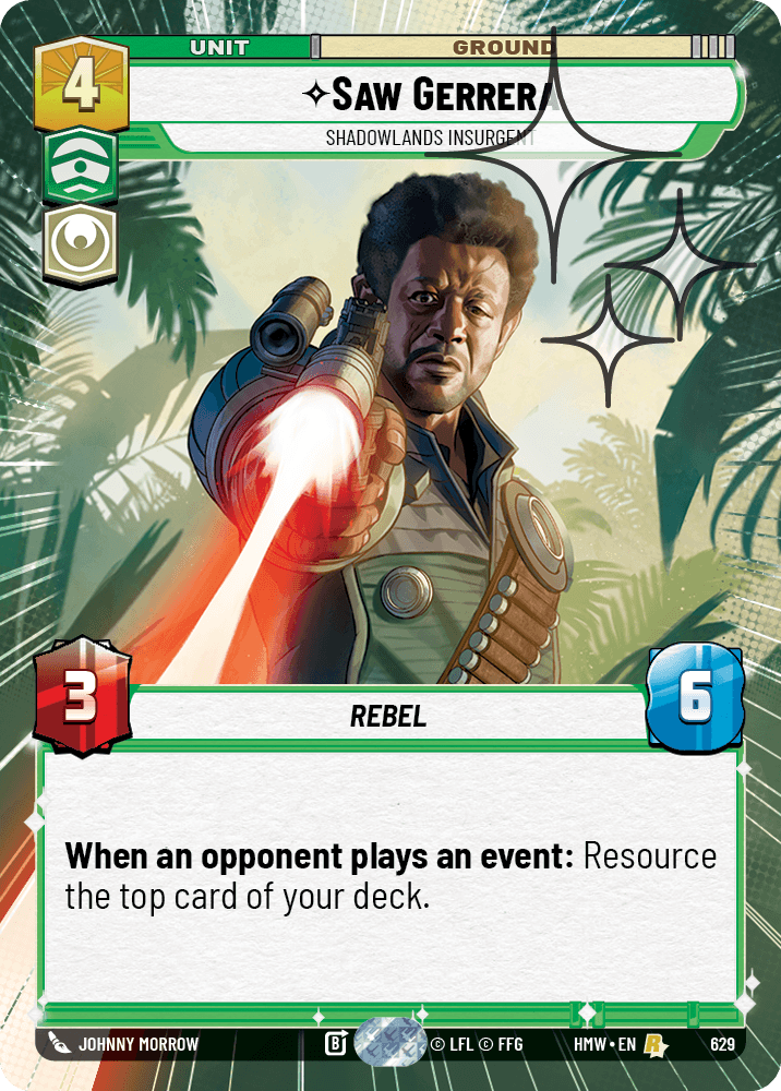 Saw Gerrera — Shadowlands Insurgent #629/272 from Homeworlds