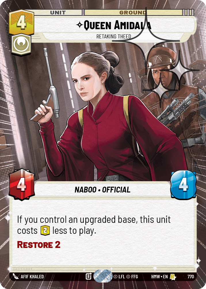 Queen Amidala — Retaking Theed #770/272 from Homeworlds