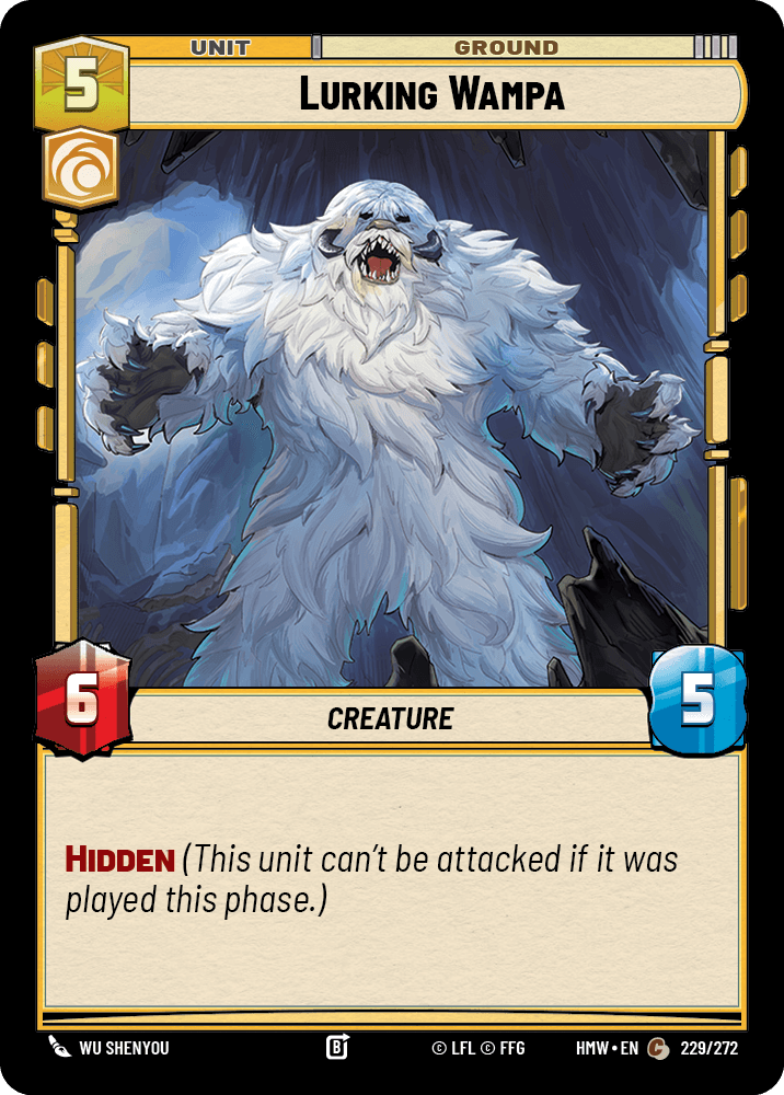 Lurking Wampa #229/272 from Homeworlds