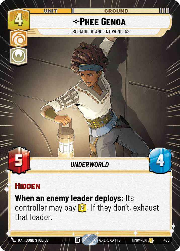 Phee Genoa — Liberator of Ancient Wonders #486/272 from Homeworlds