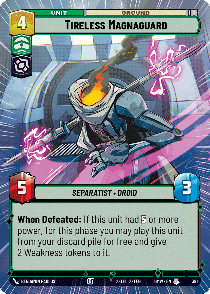 Tireless Magnaguard #381/272 from Homeworlds