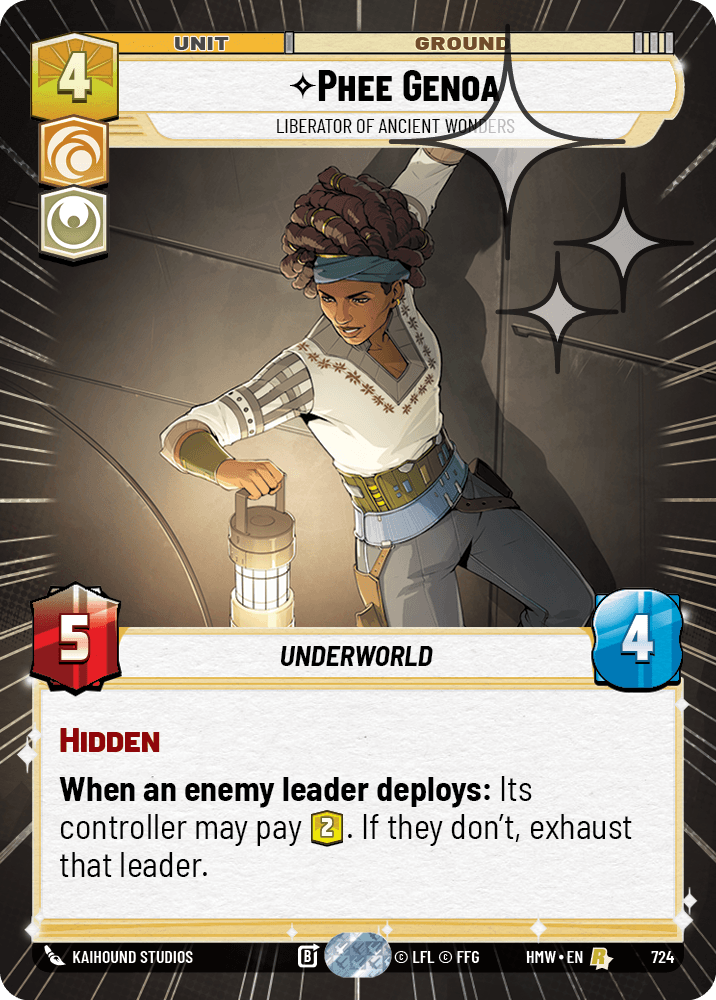 Phee Genoa — Liberator of Ancient Wonders #724/272 from Homeworlds