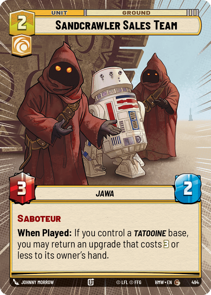 Sandcrawler Sales Team #494/272 from Homeworlds