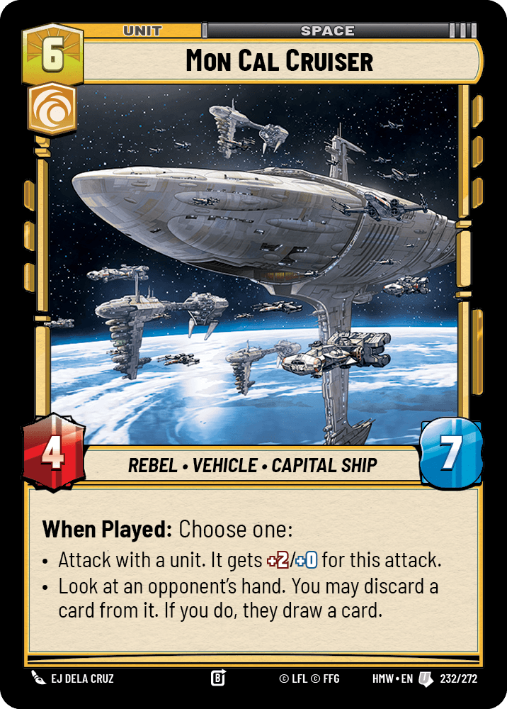 Mon Cal Cruiser #232/272 from Homeworlds