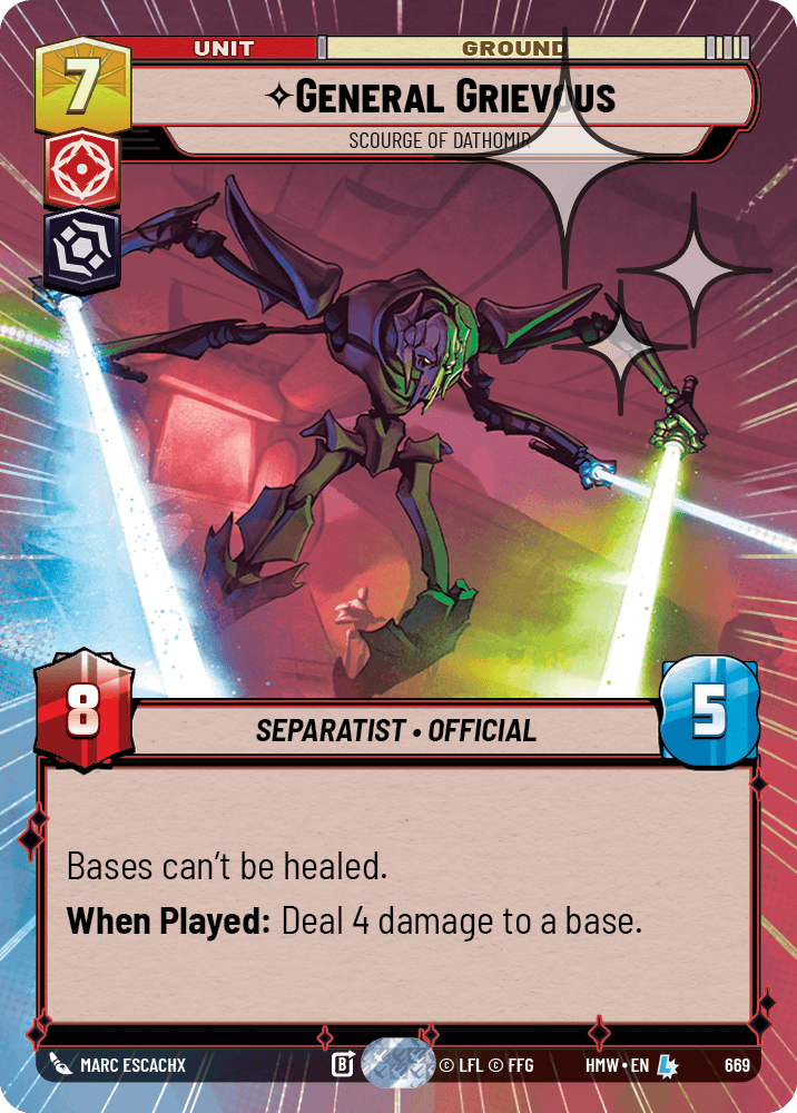 General Grievous — Scourge of Dathomir #669/272 from Homeworlds