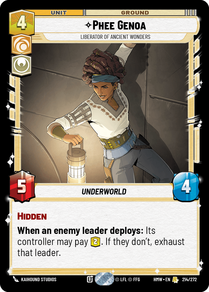 Phee Genoa — Liberator of Ancient Wonders #214/272 from Homeworlds