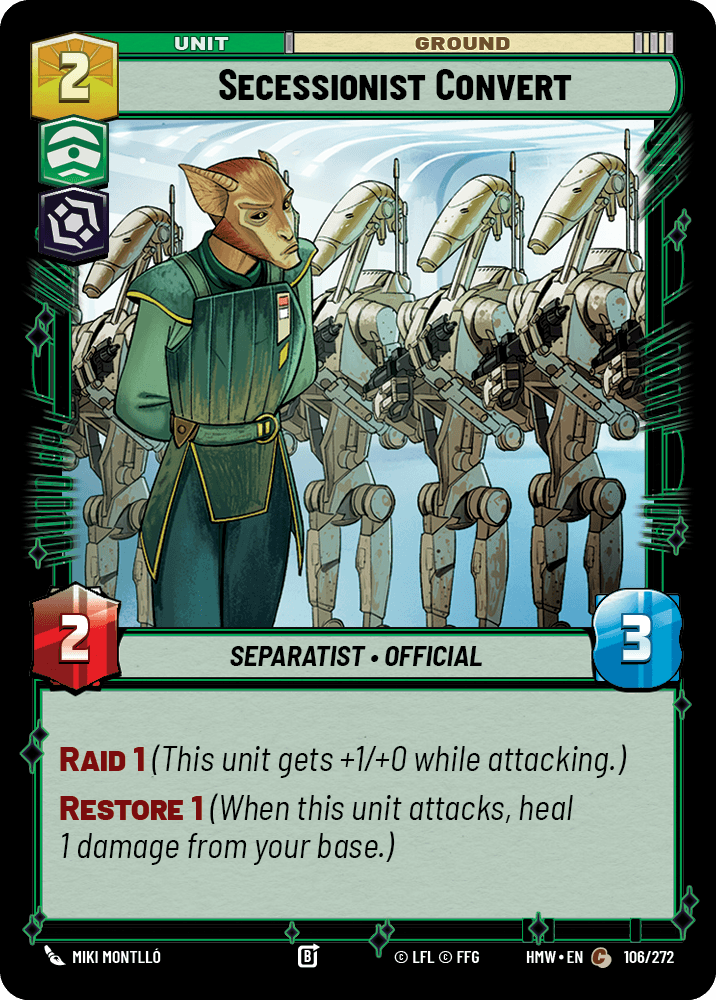 Secessionist Convert #106/272 from Homeworlds
