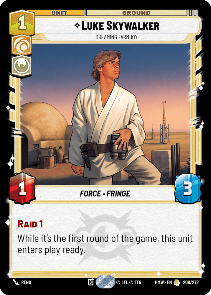Luke Skywalker — Dreaming Farmboy #208/272 from Homeworlds