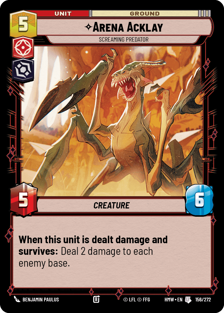 Arena Acklay — Screaming Predator #156/272 from Homeworlds