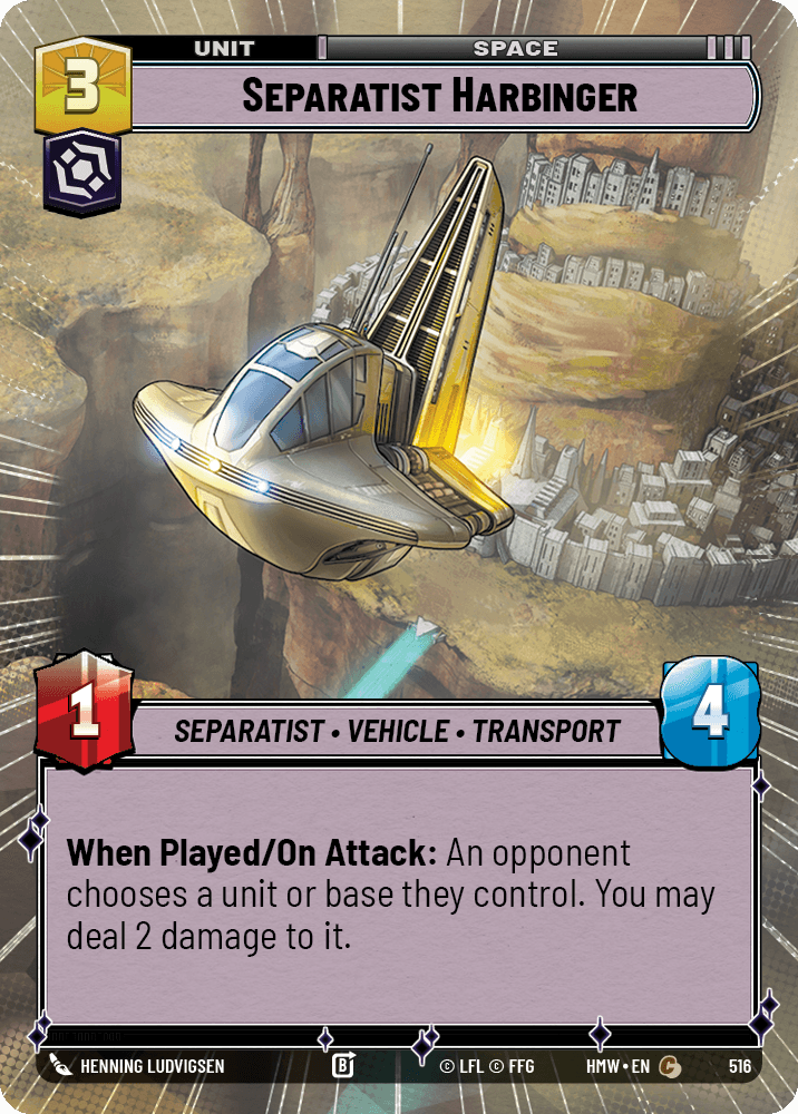 Separatist Harbinger #516/272 from Homeworlds