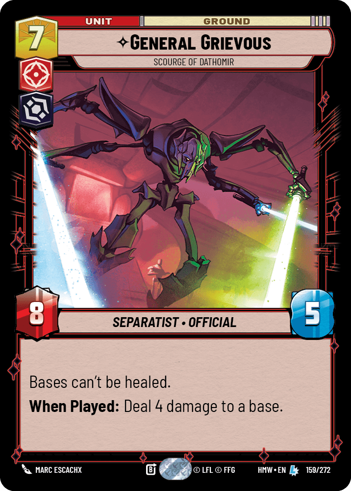 General Grievous — Scourge of Dathomir #159/272 from Homeworlds