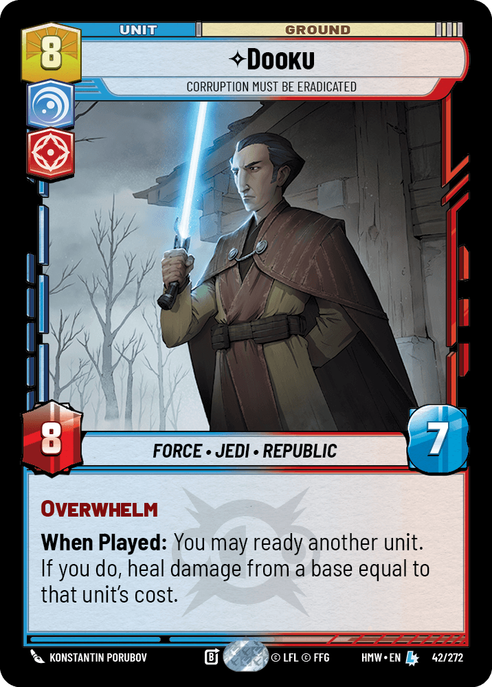 Dooku — Corruption Must Be Eradicated #042/272 from Homeworlds