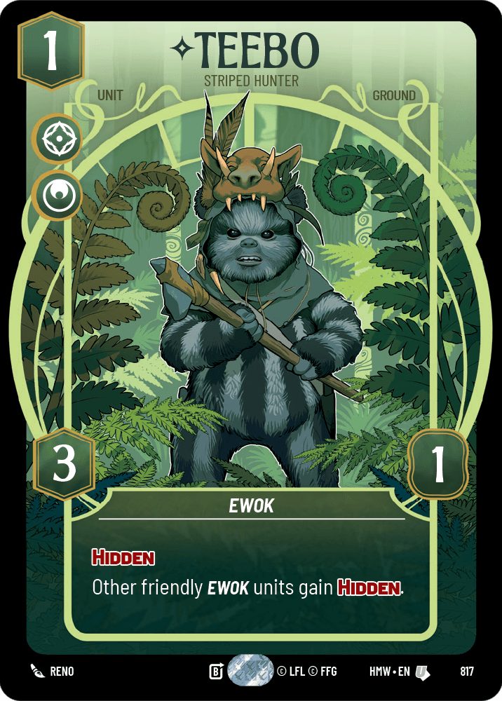 Teebo — Striped Hunter #817/272 from Homeworlds