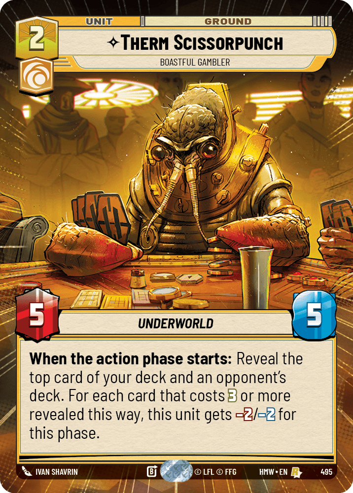 Therm Scissorpunch — Boastful Gambler #495/272 from Homeworlds