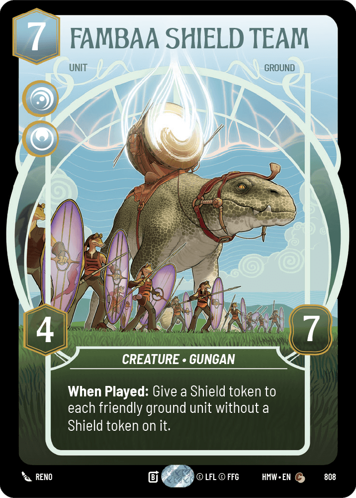Fambaa Shield Team #808/272 from Homeworlds