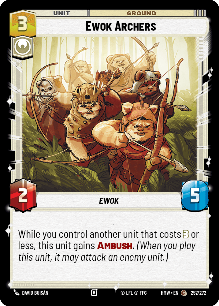 Ewok Archers #257/272 from Homeworlds