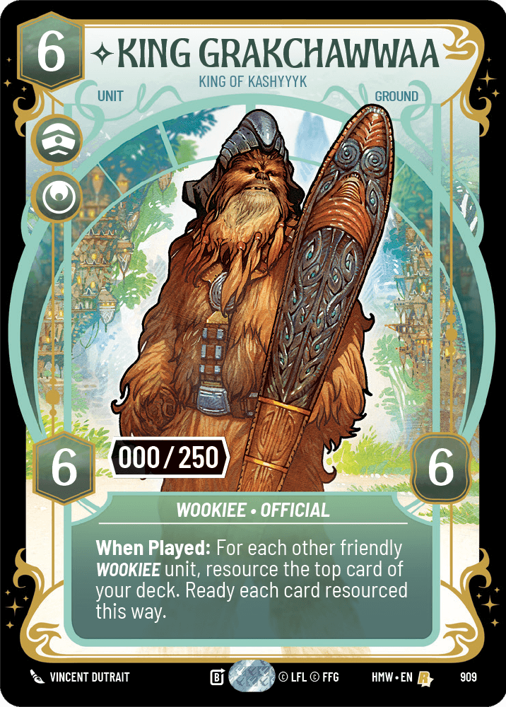 King Grakchawwaa — King of Kashyyyk #909/272 from Homeworlds