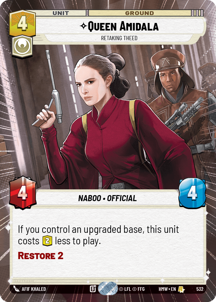 Queen Amidala — Retaking Theed #532/272 from Homeworlds