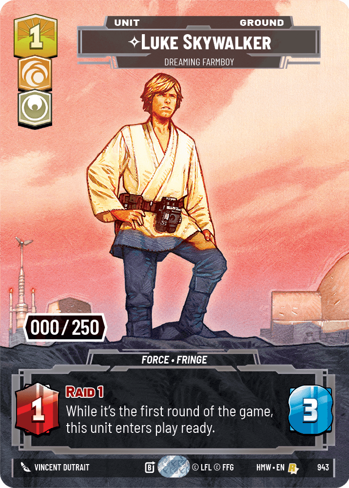 Luke Skywalker — Dreaming Farmboy #943/272 from Homeworlds