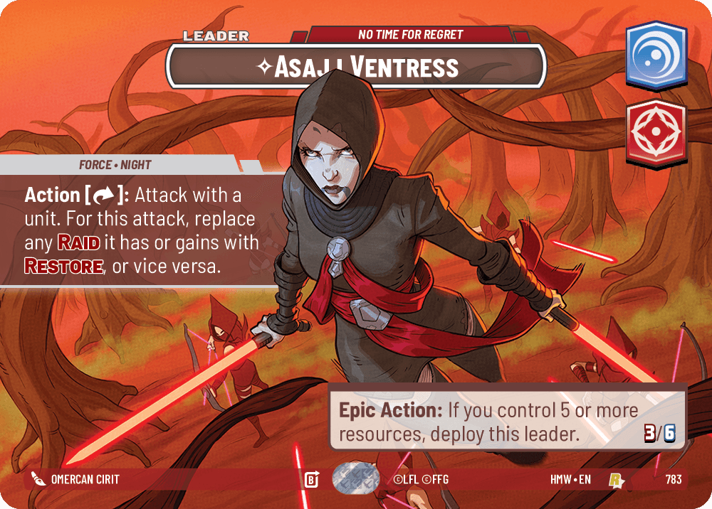 Asajj Ventress — No Time for Regret #783/272 from Homeworlds