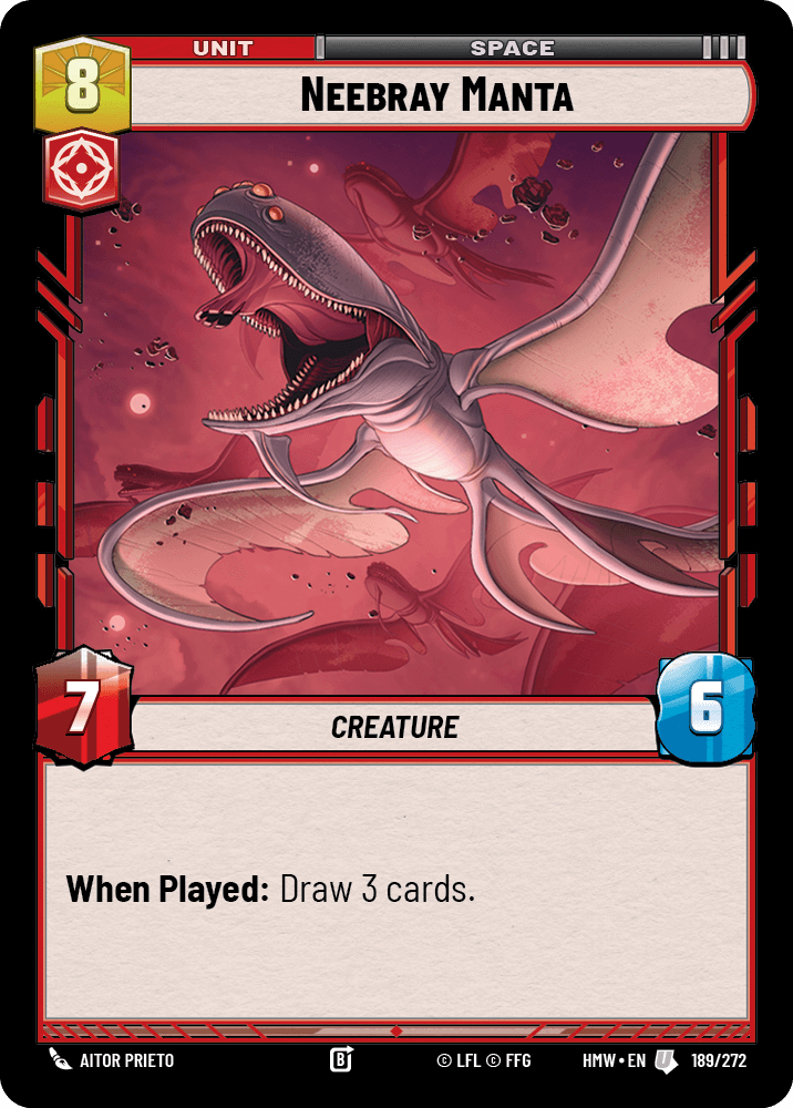 Neebray Manta #189/272 from Homeworlds
