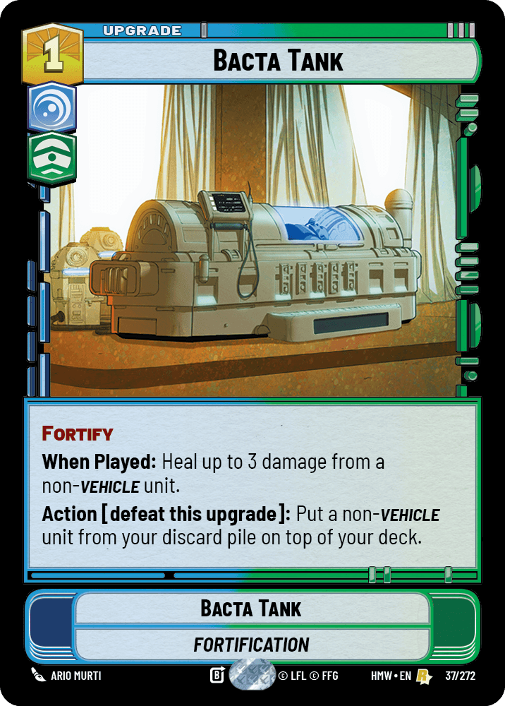 Bacta Tank #037/272 from Homeworlds