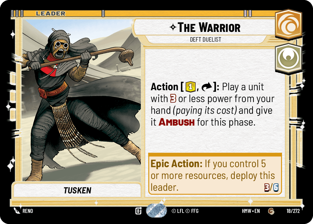 The Warrior — Deft Duelist #018/272 from Homeworlds
