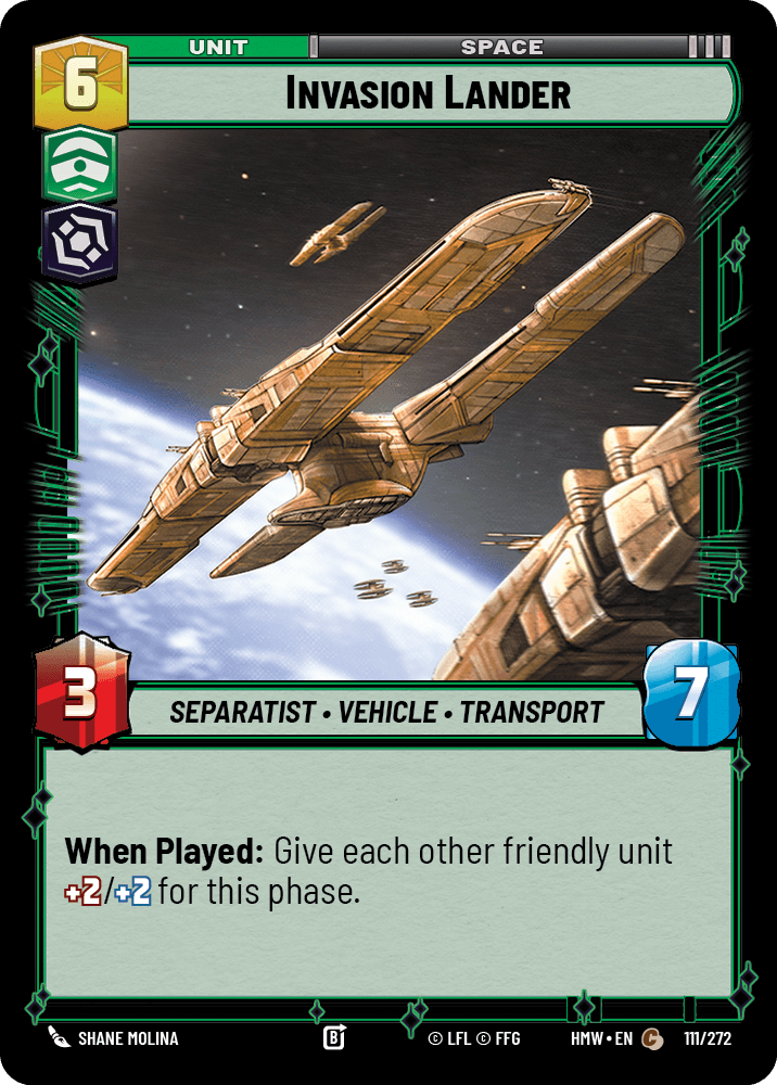 Invasion Lander #111/272 from Homeworlds