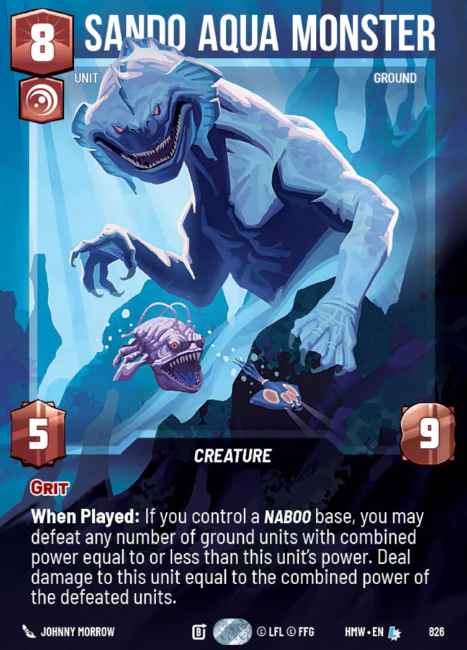 Sando Aqua Monster #826/272 from Homeworlds