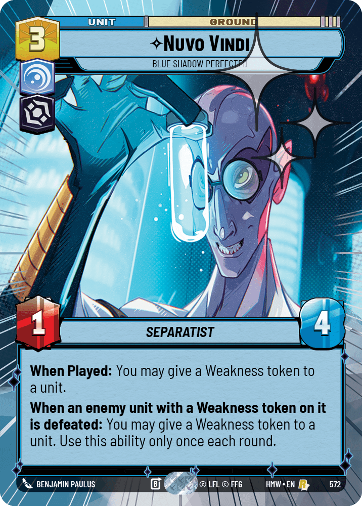 Nuvo Vindi — Blue Shadow Perfected #572/272 from Homeworlds